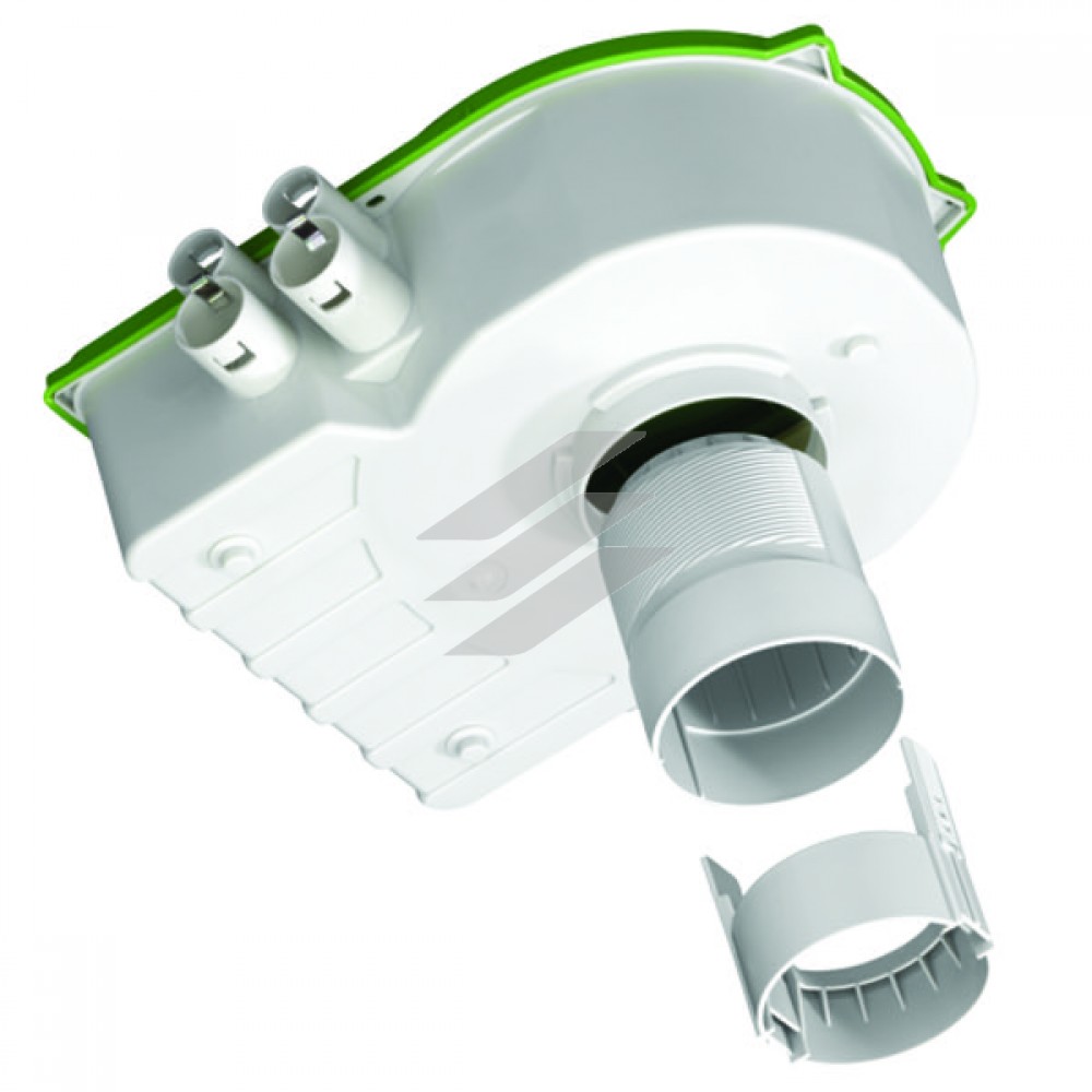 BTronic XL Drillbox, (255x280x92мм), універсальна коробка для монтажу в стелю, з додатковим простором, випускний отвір - Ø 76 мм, 8 введень для труб (4-М20, 4-М25) Spelsberg